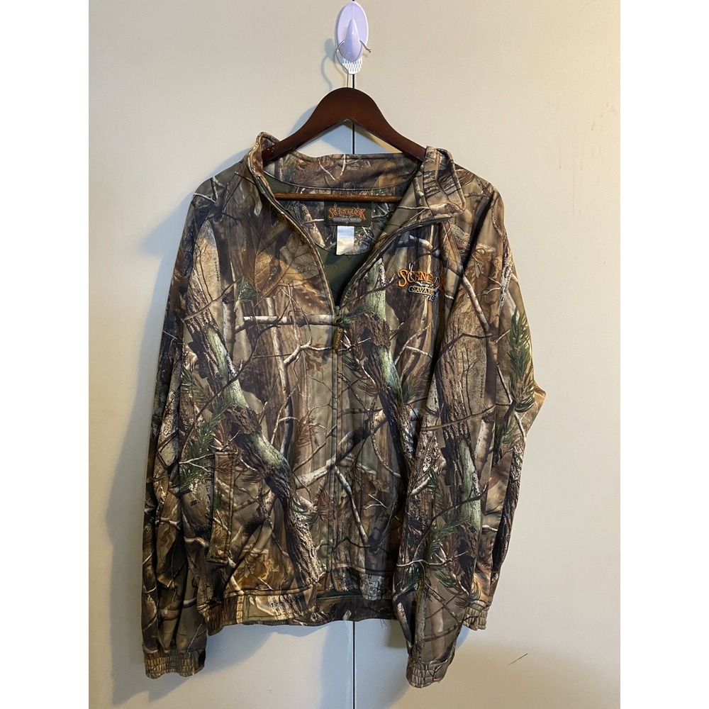 Scentlok Savanna EXT Camo Hunting Full Zip Jacket Size XL Realtree (Read)